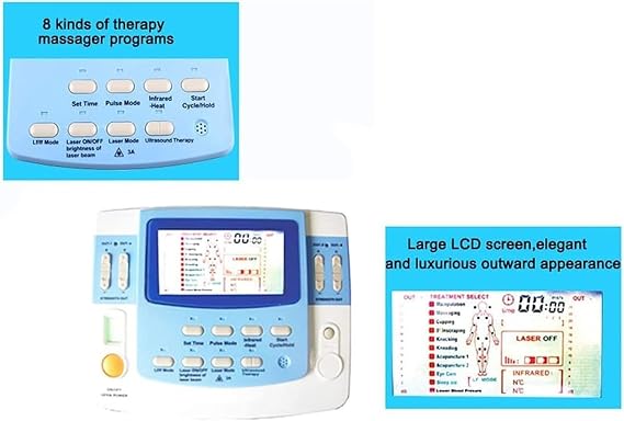 Physiotherapy Massager Therapeutic Machine - 7 Channels Pain Relief Ultrasound Machine - Portable Physical Therapy Help Blood Circulation