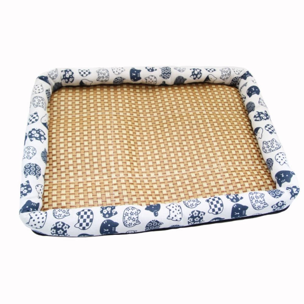 Tapis rafraîchissant DYRBF en rotin pour calmer les animaux qui souffrent du chaud