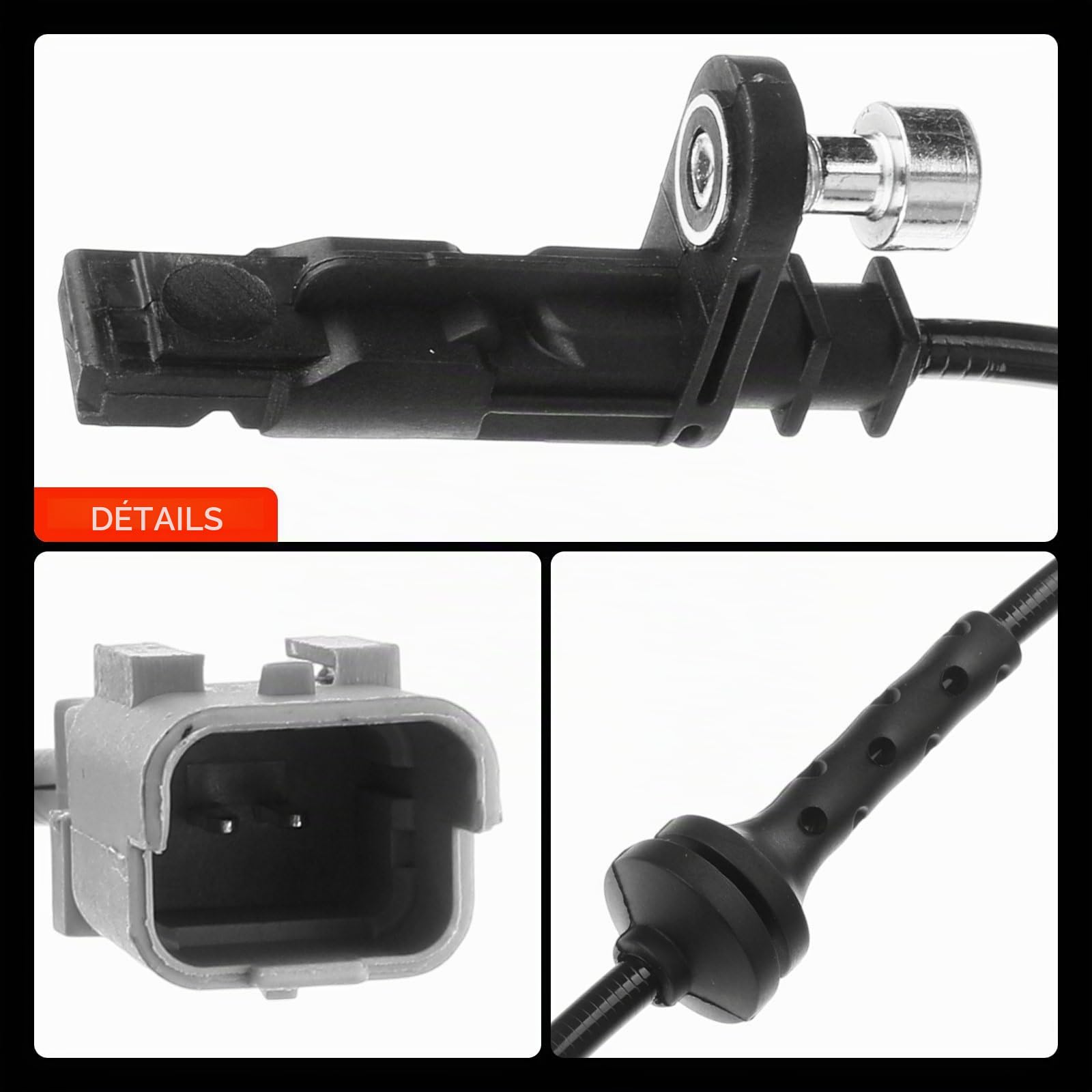 Frankberg Capteur de vitesse de roue ABS avant 9664727880 | Compatible avec: