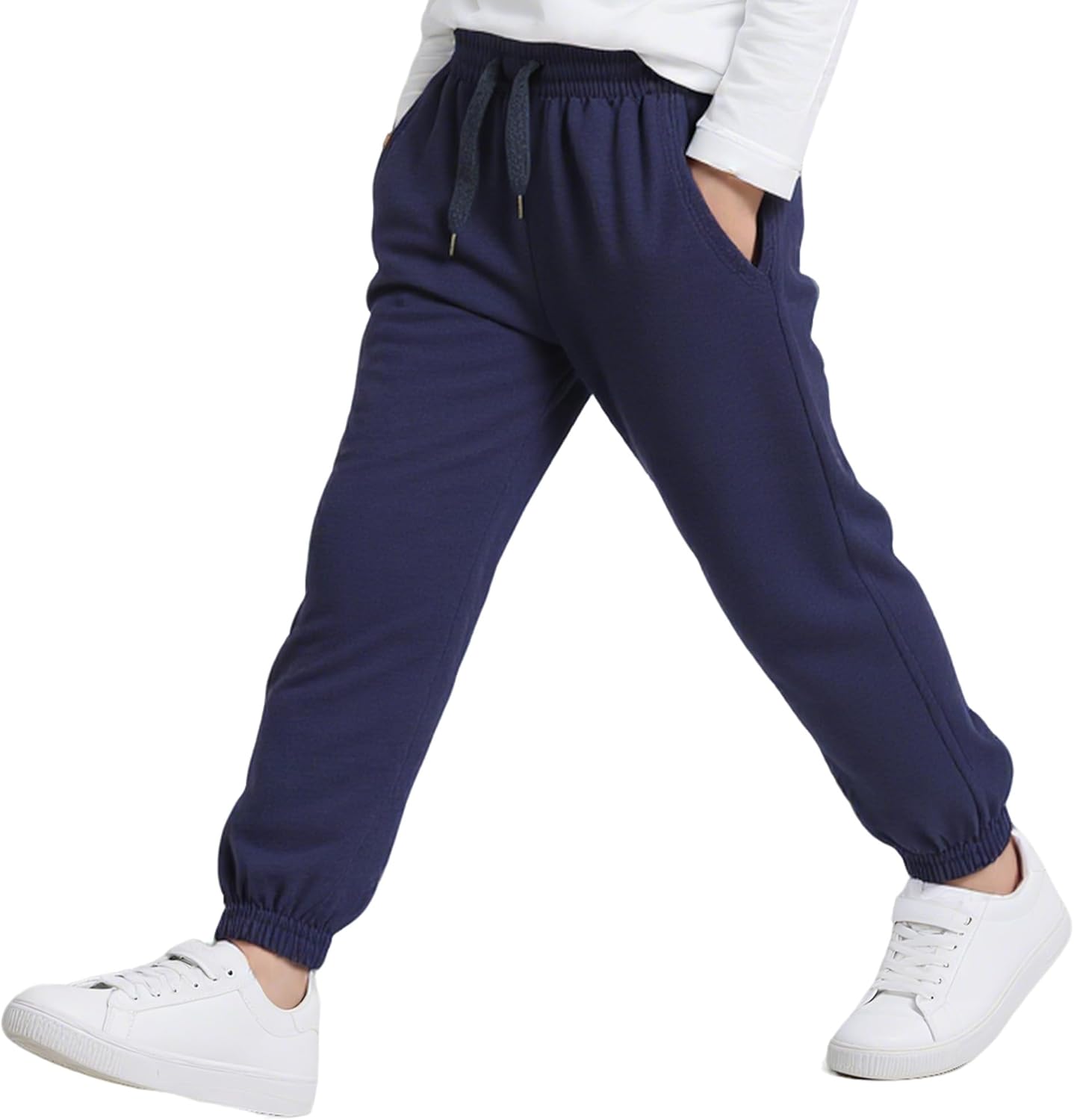 Pantalon De Jogging Garçon - Taille Élastique Avec Cordon - Confort Doux Pour Sport Et École 4-12 Ans
