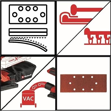 Einhell Tc-Os 18/187 Li Zımpara Makinesi + 2 * 4.0 Ah Starter Kit