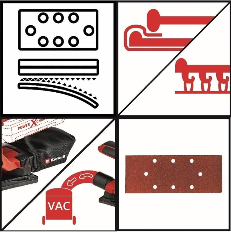 Einhell Tc-Os 18/187 Li Zımpara Makinesi + 2 * 4.0 Ah Starter Kit