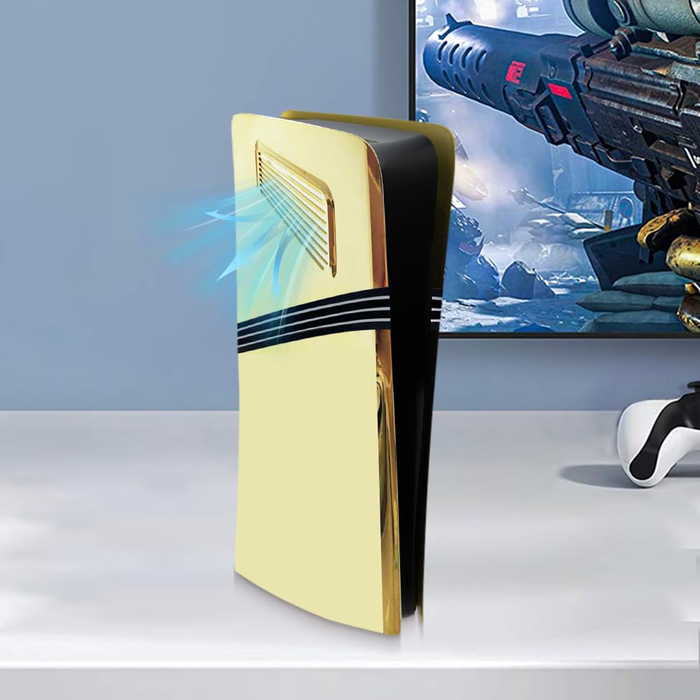 Piastra frontale di ricambio per console PS5 Pro con ventola di raffreddamento Custodia protettiva antiurto