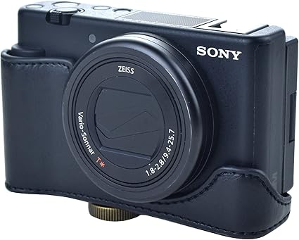Canboc draagtas voor ZV-1 / ZV-1F / ZV-1 II digitale camera voor content makers, ZV1 Vlogging camera tas, rits mesh zak past USB-kabel, batterijen, geel