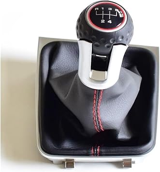 Shift Handle Fits for VW for G&olf 7 A7 MK7 for GTI for GTD 2013-2018 Car 5/6 Speed Car Gear Stick Level Shift Knob with Leather Boot5 Speed5 Speed