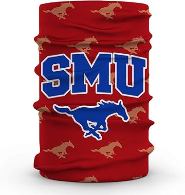 SMU Mustangs Red Neck Gaiter All Over print Vive La Fete