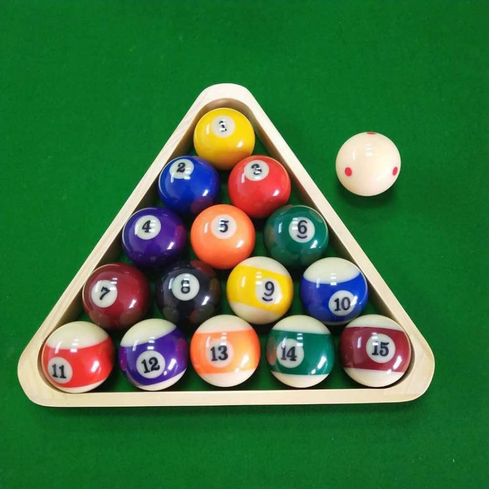 ビリヤードボールセット 三角ラック チョーク付き 楽天市場】PATIKIL ビリヤードプールボールラックセット 2合1