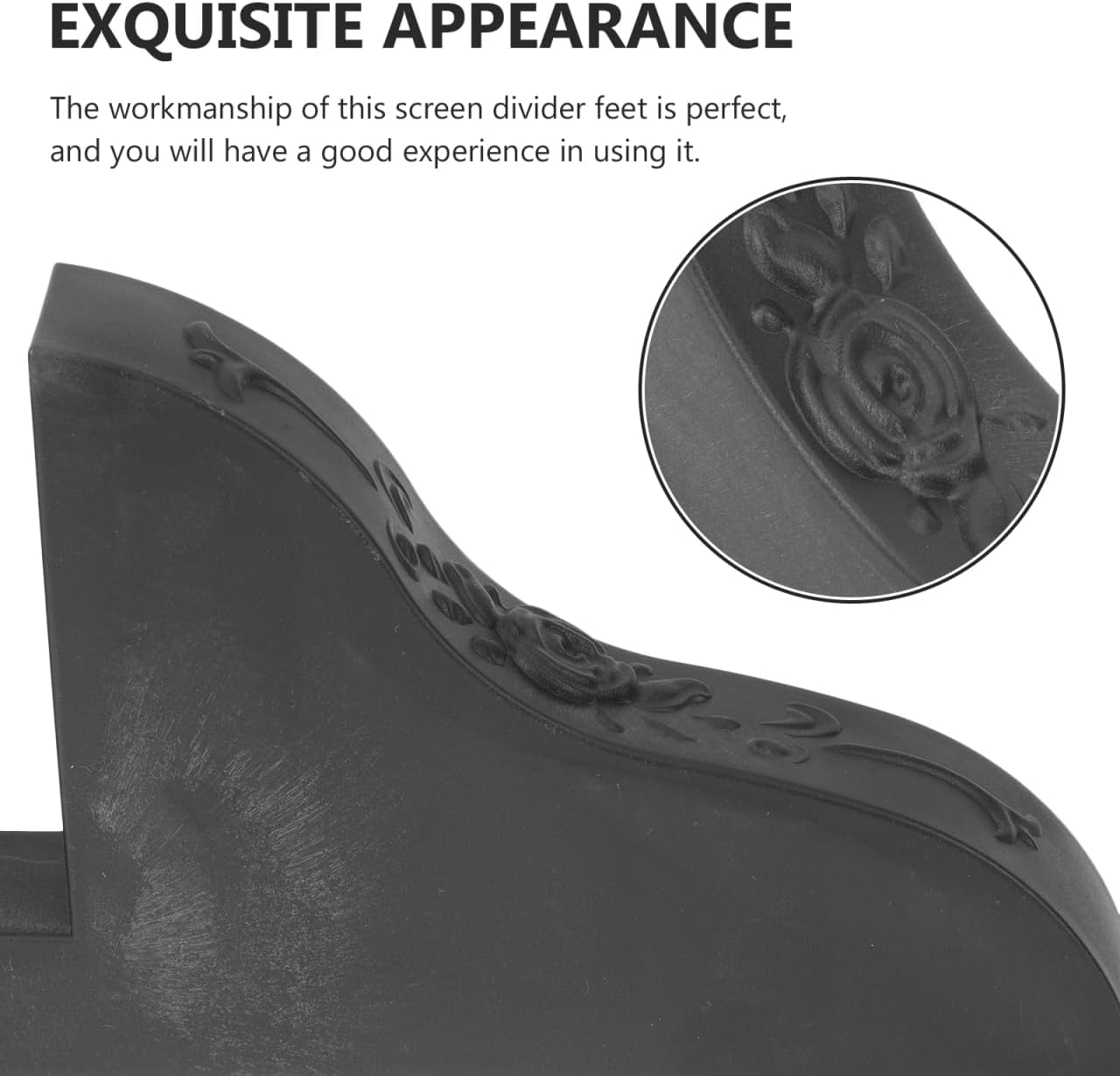 4pcs Screen Base Japanese Bracket Room Divider Bracket Plastic Room Divider Stand Partition Holders Base Support Legs Sword Holder Fold Office PVC Stand Feet