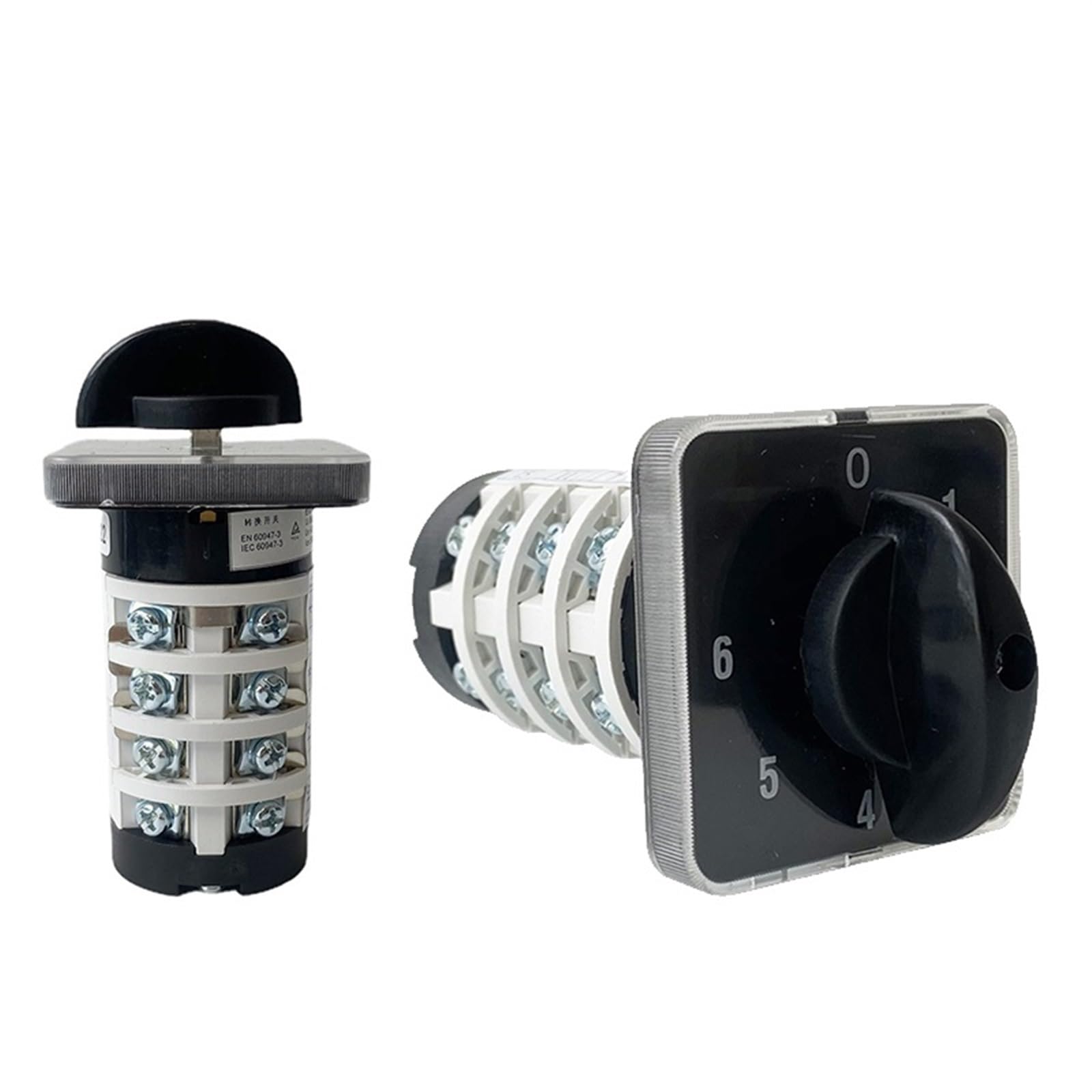 Electric HZ5B-20/4 Control Switch 4 Knots 20A 0-6 Position Changeover Rotary Cam Switch Interruptor 1Pcs