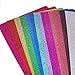 Glitter Cardstock Paper,30 sheets, Sparkle Shinny Craft Sheets, Multi Color Rainbow Glitter Cardstock, Premium A4 Glitter Paper,300 GSM, DIY Party Decorations,15 Colors,One Sided (Pack of 2)