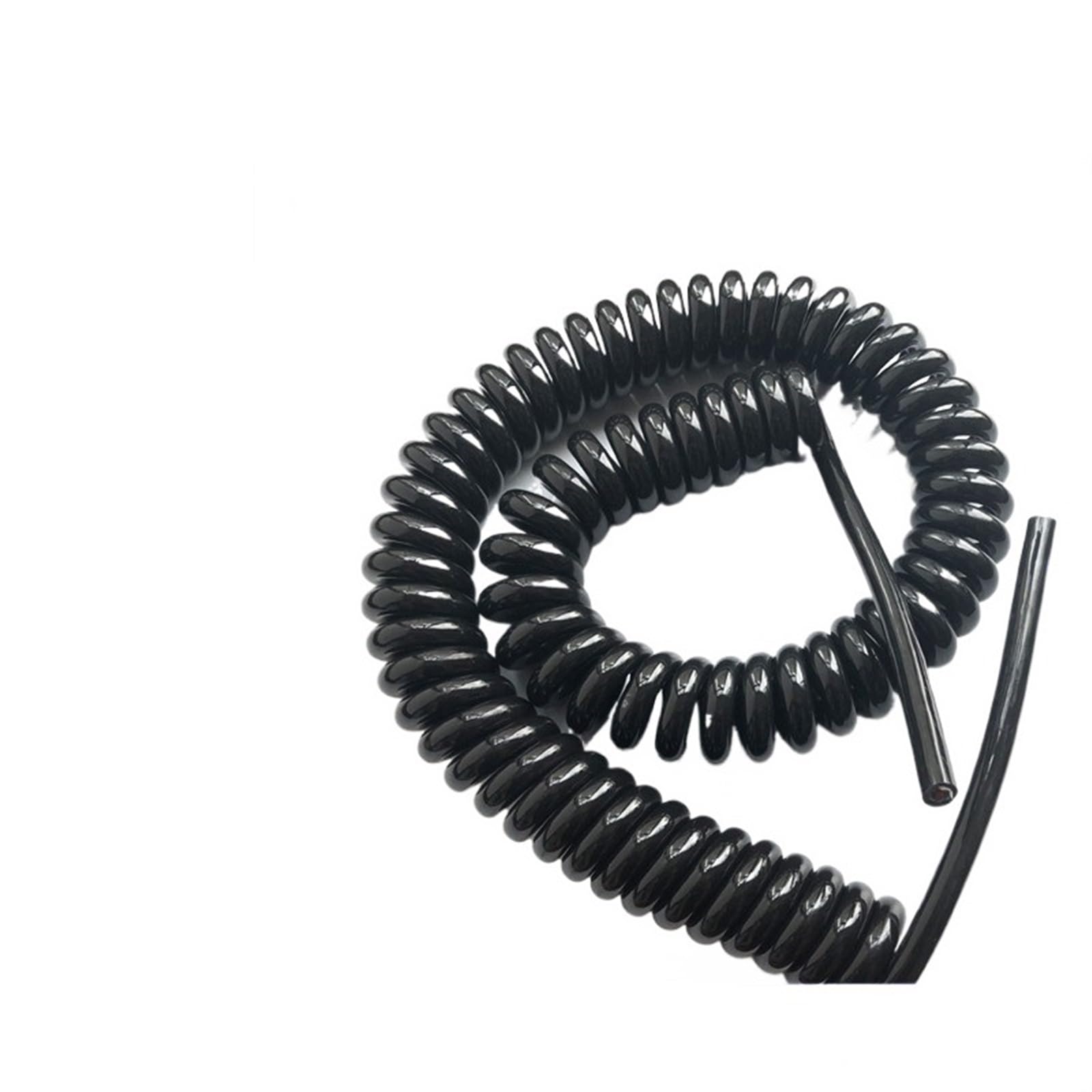 Cable para auricular de teléfono fijo longitud telescópica del estiramiento cable espiral de la primavera base 13AWG 5 1-14 metros(Stretch 11 meters)