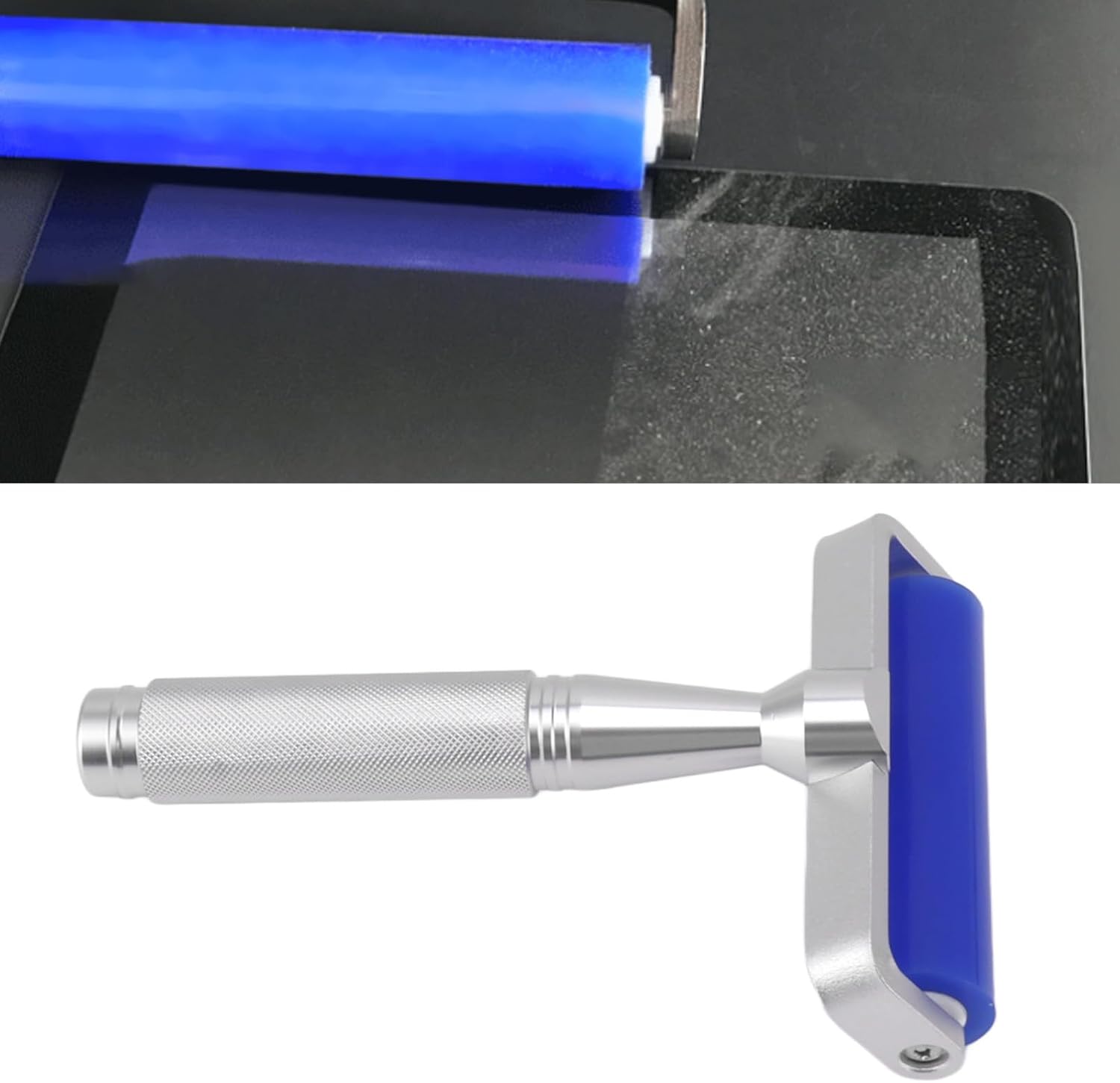 Antistatic Cleaning Roller, Blue High Viscosity Silicone Antistatic Manual Roller for DustFree Plant (8in)