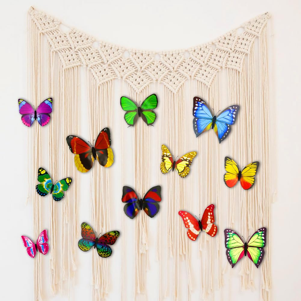 Putuo Decor Decorazione Acrilico a Forma di Farfalla con Base in Legno per Madrina e Amica Regalo Sentimentale Colorato con Frasi Affettuose per Donna Casa Ufficio (Amica Grazie per