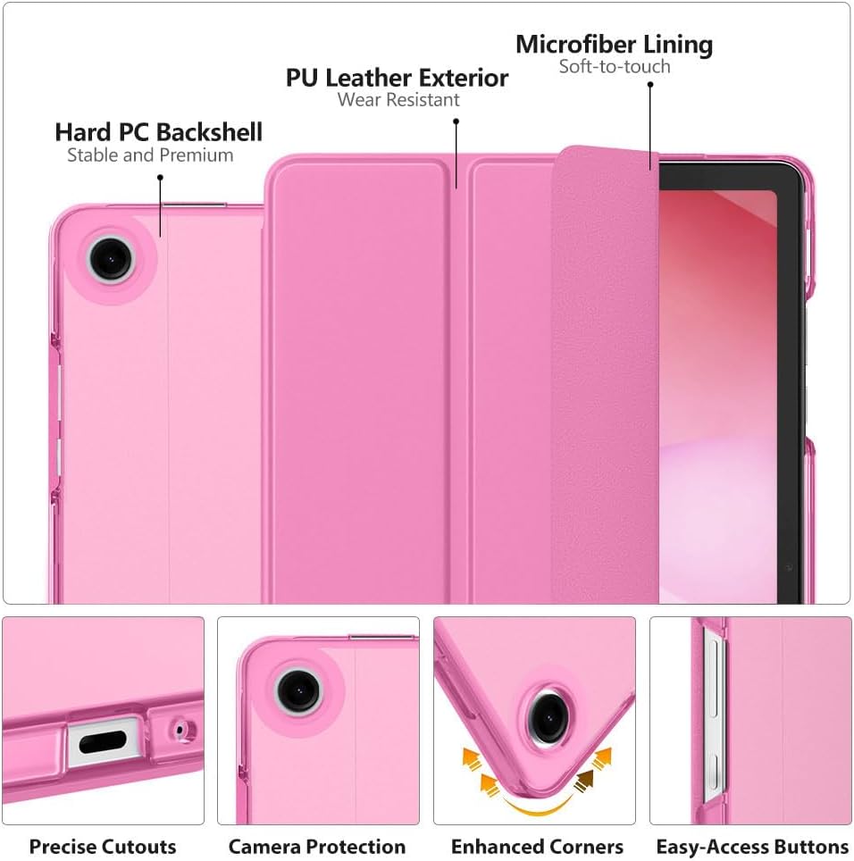 MoKo Slim Case for Samsung Galaxy Tab A11+ Plus/ A9+ Plus 11 Inch, Peony image 2