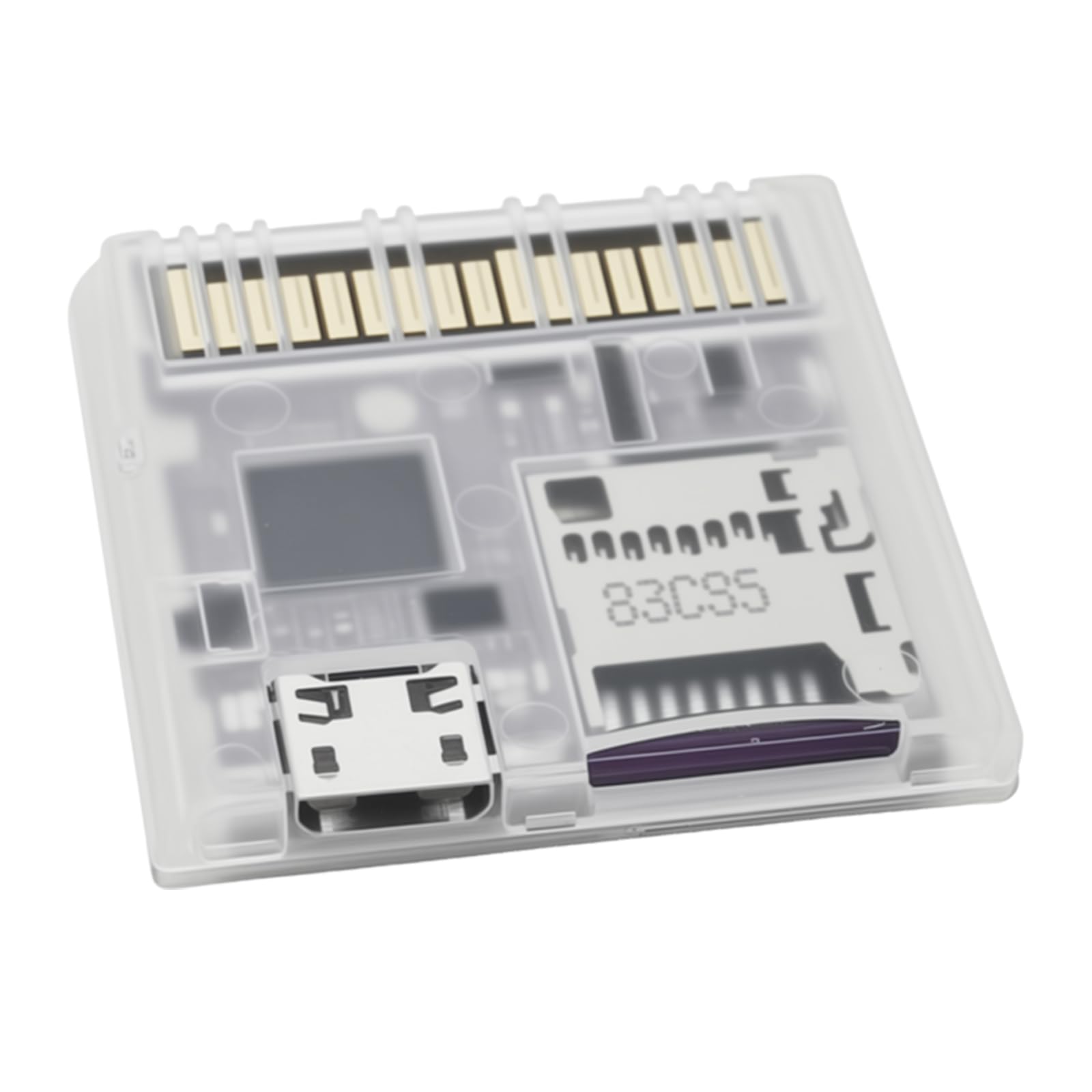 KAHDGSS Console Game Card Reader with RP2040 for Console Cartrige Adapter Clear Case Gaming Accessories Accessories