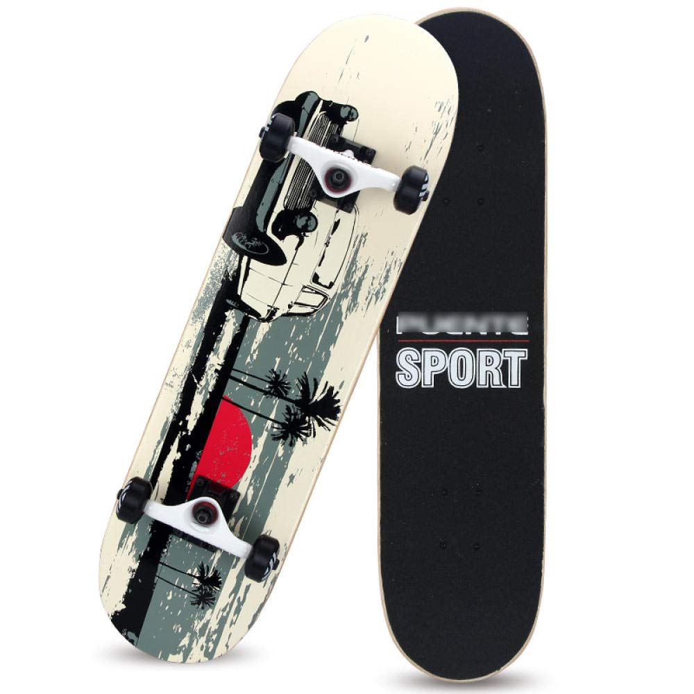 Standard Cruising Skateboards Adult Long Skateboard 807 7 cm 8-Layer Maple Deck Non-Slip and Waterproof 95A Shock Absorption
