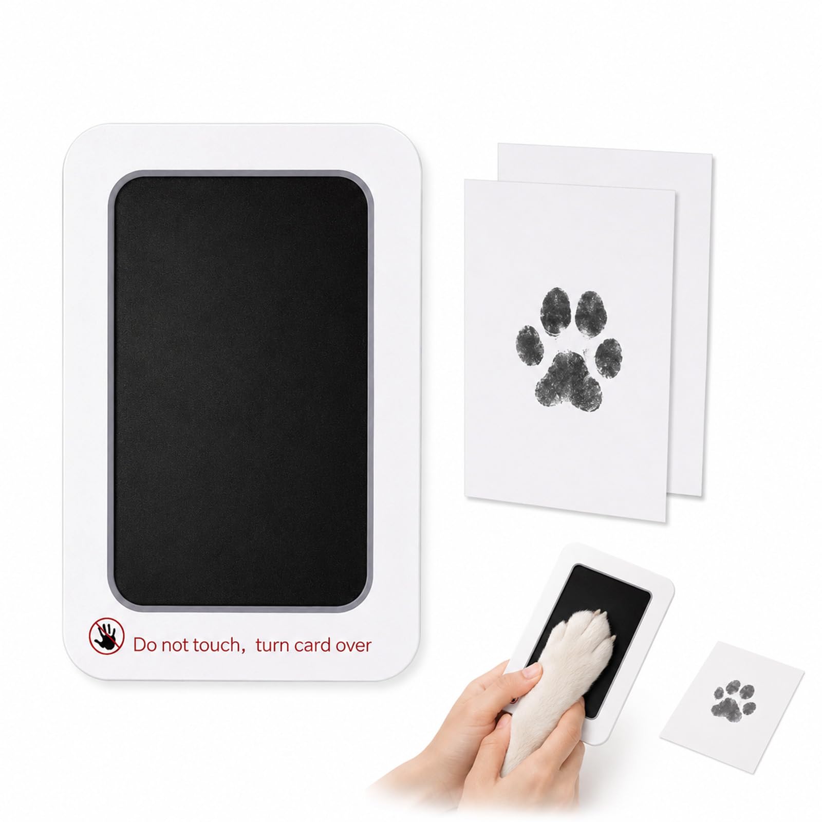 Inkless Pet Paw Print Kit Clean Touch Stamp Pad for Dogs & Cats Mess-Free