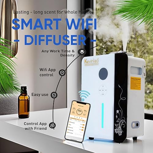 Miniatura 8 de Kevinleo Máquina de olor para el hogar 3500-7500 pies cuadrados control de aplicación WiFitemporizador integrado ayuda a conectar WiFi sin agua