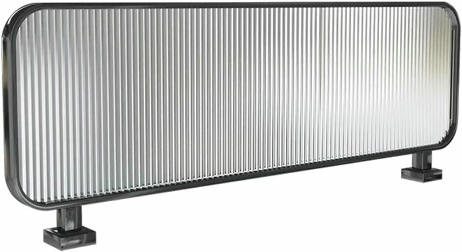 Cloison basse en verre translucide à rayures pour comptoir de restaurant et salle à manger