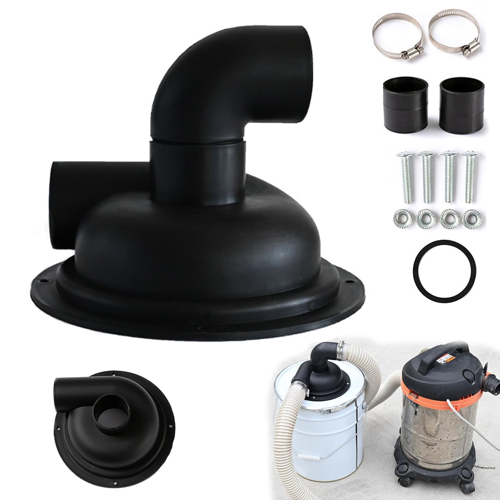Ciclone Separatore,Ciclone Per Aspirapolvere, Raccoglitore Di Polveri, Aspirapolvere Per Lavorazione Del Legno, Copertura Separatore Ciclone-A