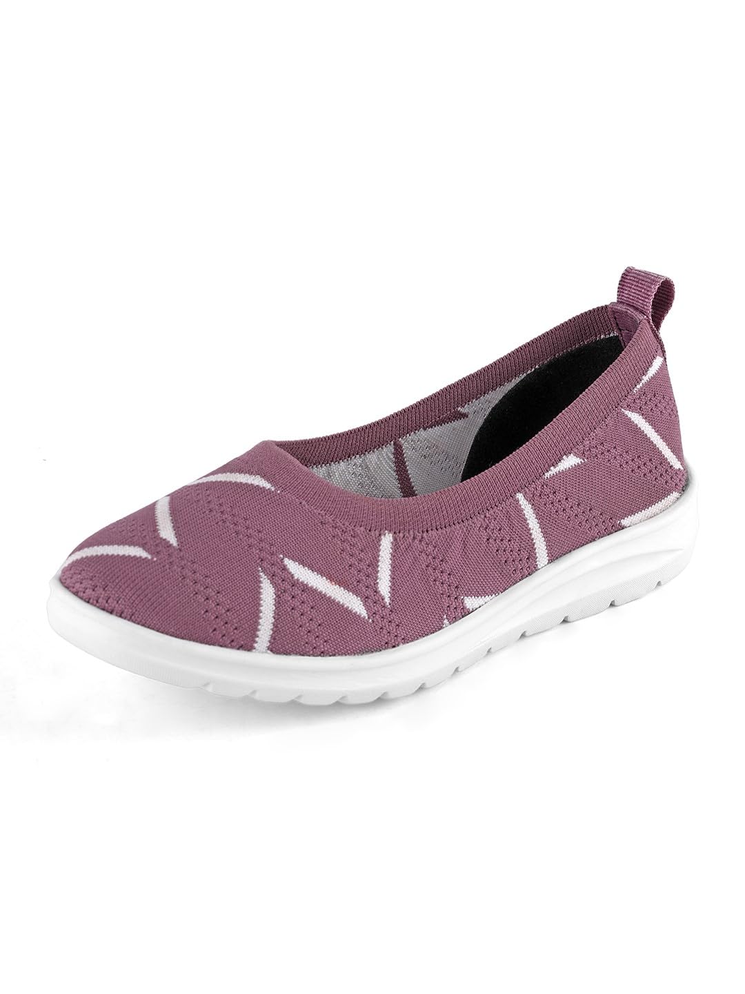 LaSancy Womens Slip-On Light-Weight, Breathable, Comfortable Knit Ballerinas | Active, Walking, Gym, Office, Athleisure Casual Bellies Shoes | Soft Cushioned Footbed with Anti Skid Sole | Lavender (B0CL3KB56J) Amazon Price History, Amazon Price Tracker