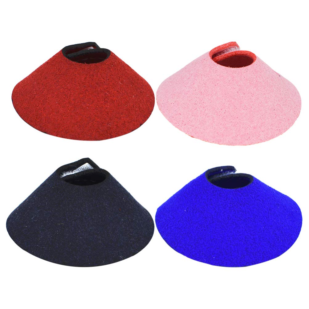 ULTECHNOVO 4 Piezas Cuello De Pájaro Collar De Recuperación De Aves Collar Protector De Loros Collar Anti Mordidas para Loros Collar Anti-mordida Terciopelo Coreano Anti-agarrar Piel De Tigre
