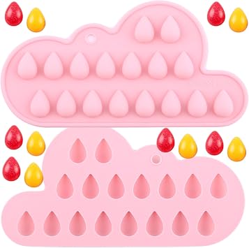 Raindrop Silicone Candy Molds For Candy candy Set Of 2