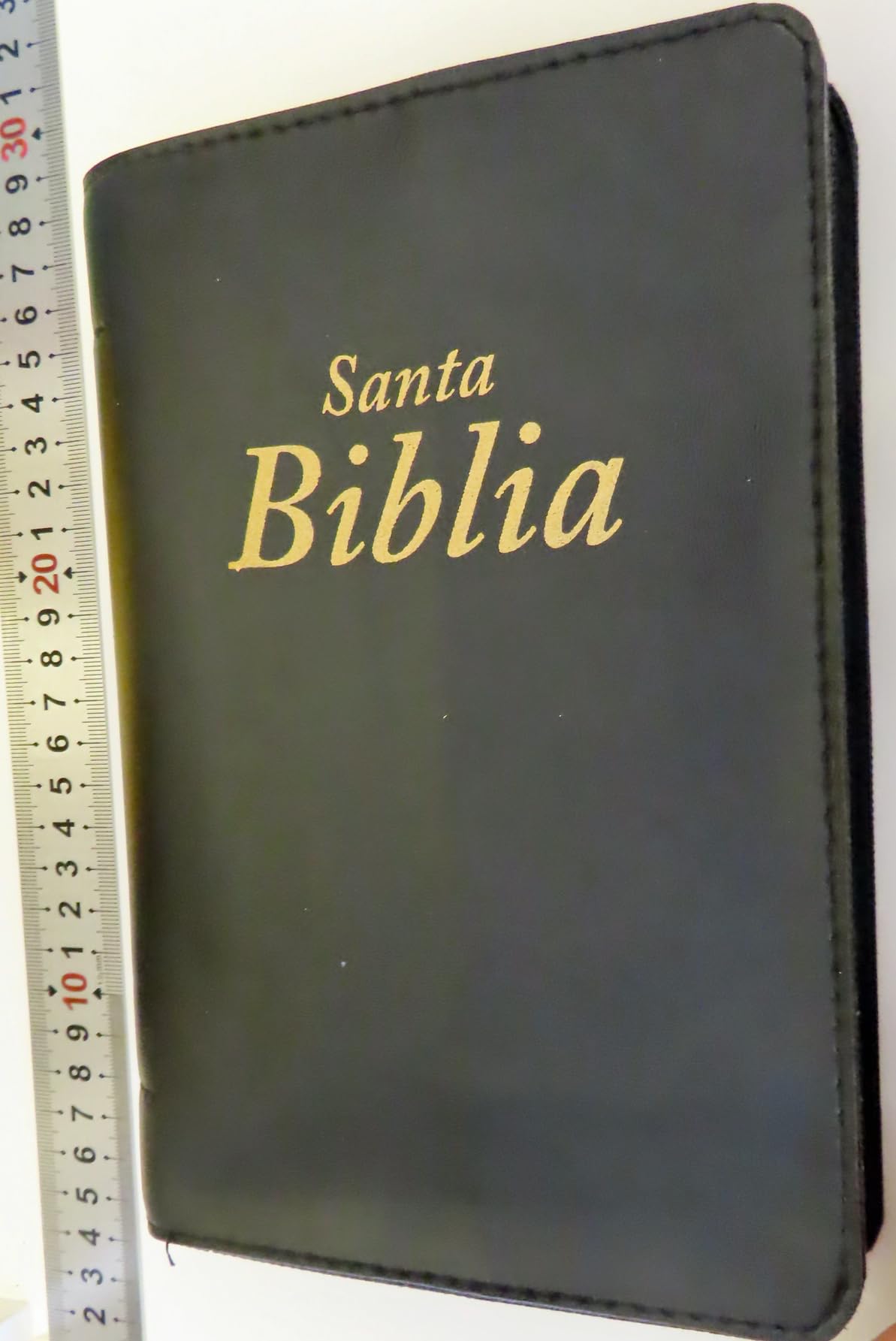 Genérico Reina Valera Biblia RV 1960 Piel Sintética con Cremallera | Letra Legible | Compacta y Fácil de Transportar