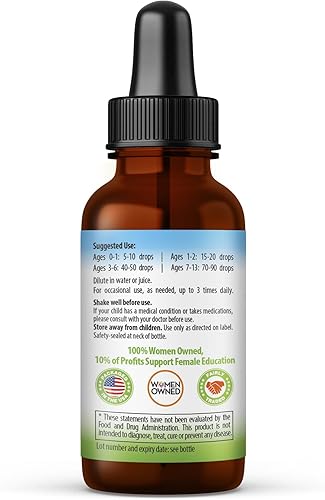 Extracto líquido de apoyo inmunológico para niños, cúrcuma con ashwagandha y hoja de papaya para vitaminas para niños y niños pequeños, suplementos
