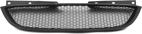 Miniatura 2 de Parachoques delantero parrilla parrilla cubierta para Hyundai Genesis Coupe 2008-2012 negro mate negro brillante fibra de carbono aspecto