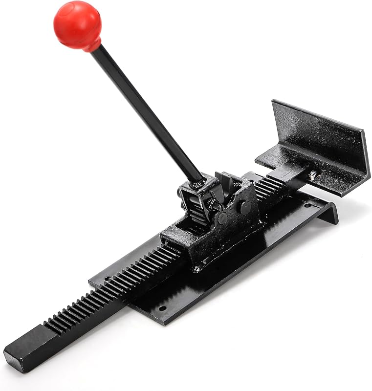 Yesland Flooring Jack, gato profesional para pisos de madera dura y herramienta de posicionamiento para enderezar e instalar pisos laminados de madera dura sin palancas ni palancas, negro
