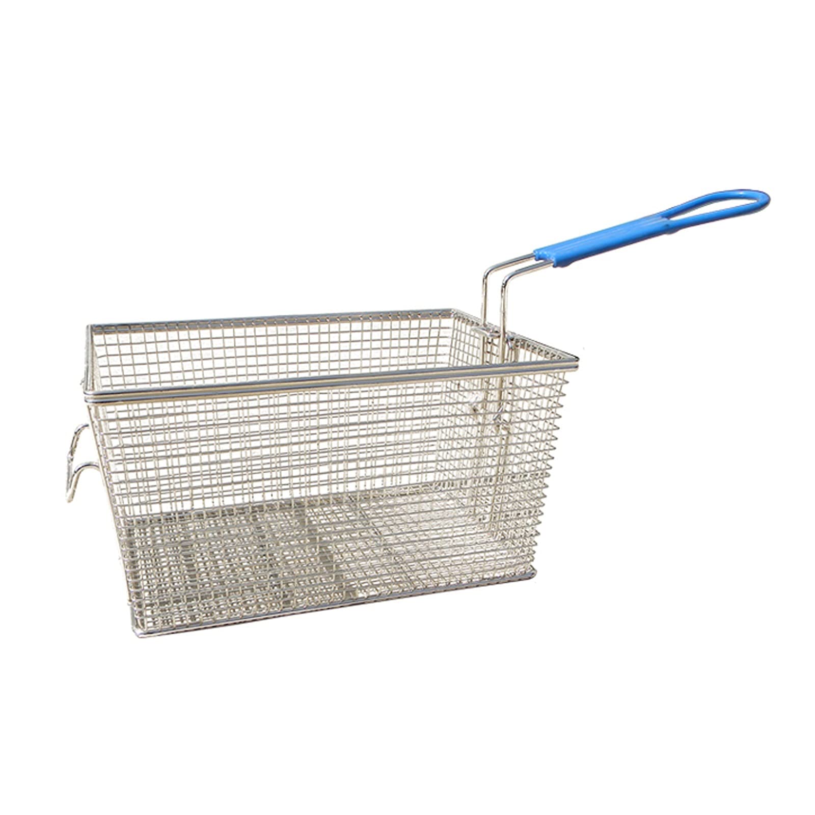 Deep Frying Basket Frying Sieve with Handle Kitchen Frying Skimmer Filter Stainless Steel Fries Frying Basket Square Frying Sieve Frying Net