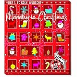 Adventskalender, Weihnachtskalender deines Bundesliga Lieblingsvereins - und Sticker Wir Leben Fußball Fairtrade (1. FC Köln)