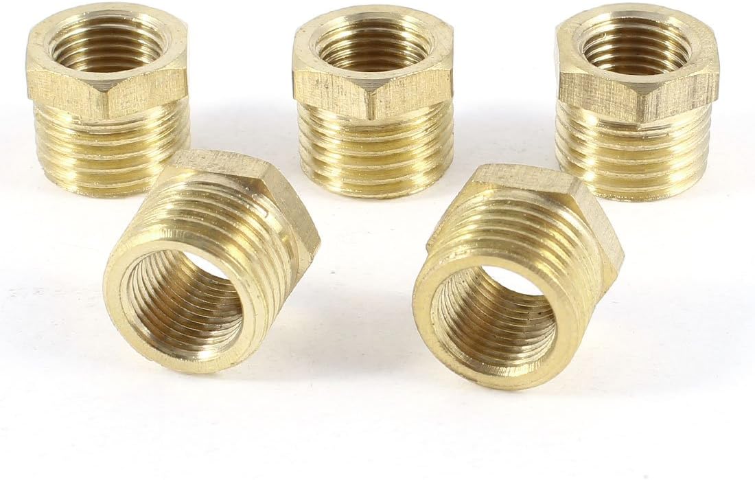 6 Adattatori Per Raccordi Per Tubi In Ottone, Adattatore Riduttore - Foto 3