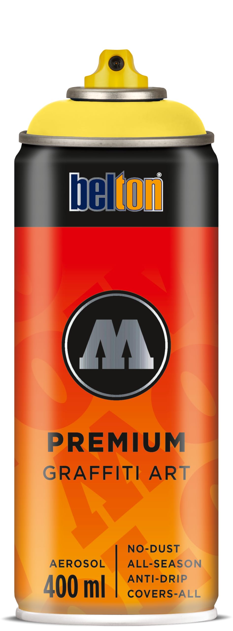 Molotow Premium Spray Paint Can Belton 400ml, Colour: 002 - Zinc Yellow