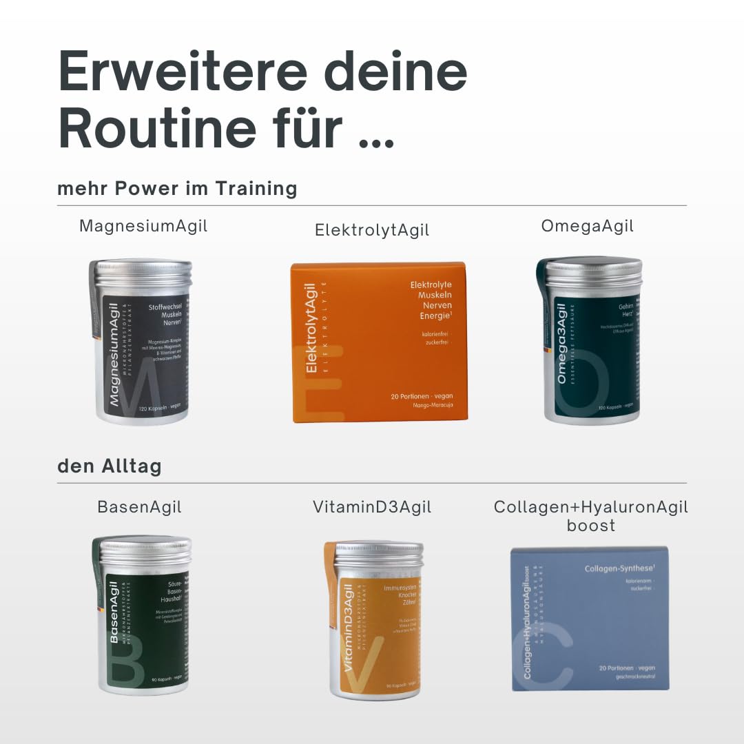 AgilNature Veganes Protein Pulver I 600 g Erbsenprotein mit 78% Eiweiß + Enzymkomplex I 30 Portionen I Protein Shake für Muskeln & Knochen I ohne Zuckerzusatz I Made in Germany I ProteinAgil