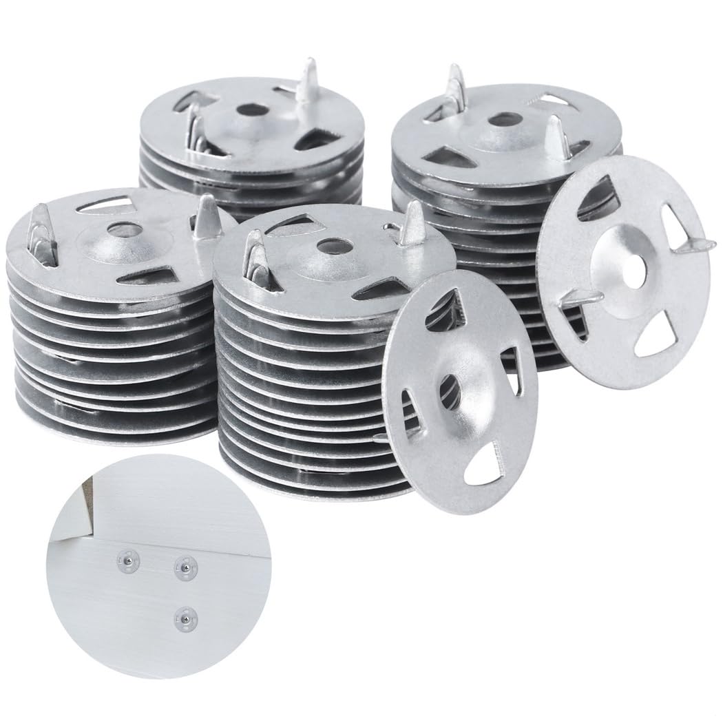 150 Pieces Foam Board Washers, Galvanized Carbon Steel Insulation Washers, 1-1/4 Inch Size For Fixing Foam Panels And Installations