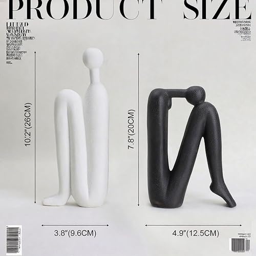 Miniatura 2 de Sujetalibros decorativos para estanterías sujetalibros modernos para decoración de estanterías, soporte resistente para libros y tapón de libros,