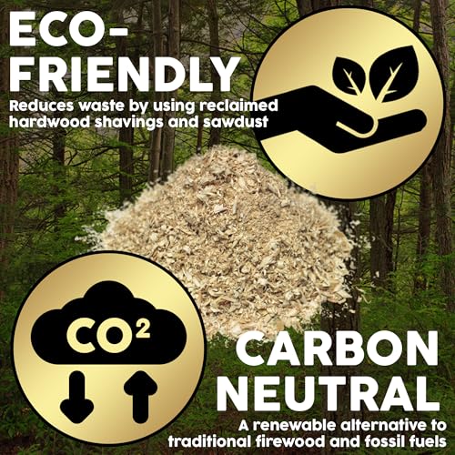 Firewood Central Envi Hardwood Fuel Blocks (3-Pack) – 100% Natural Compressed Sawdust, Long Burn & High Heat for Fireplaces, Stoves & Fire Pits – by Bio-Diversity