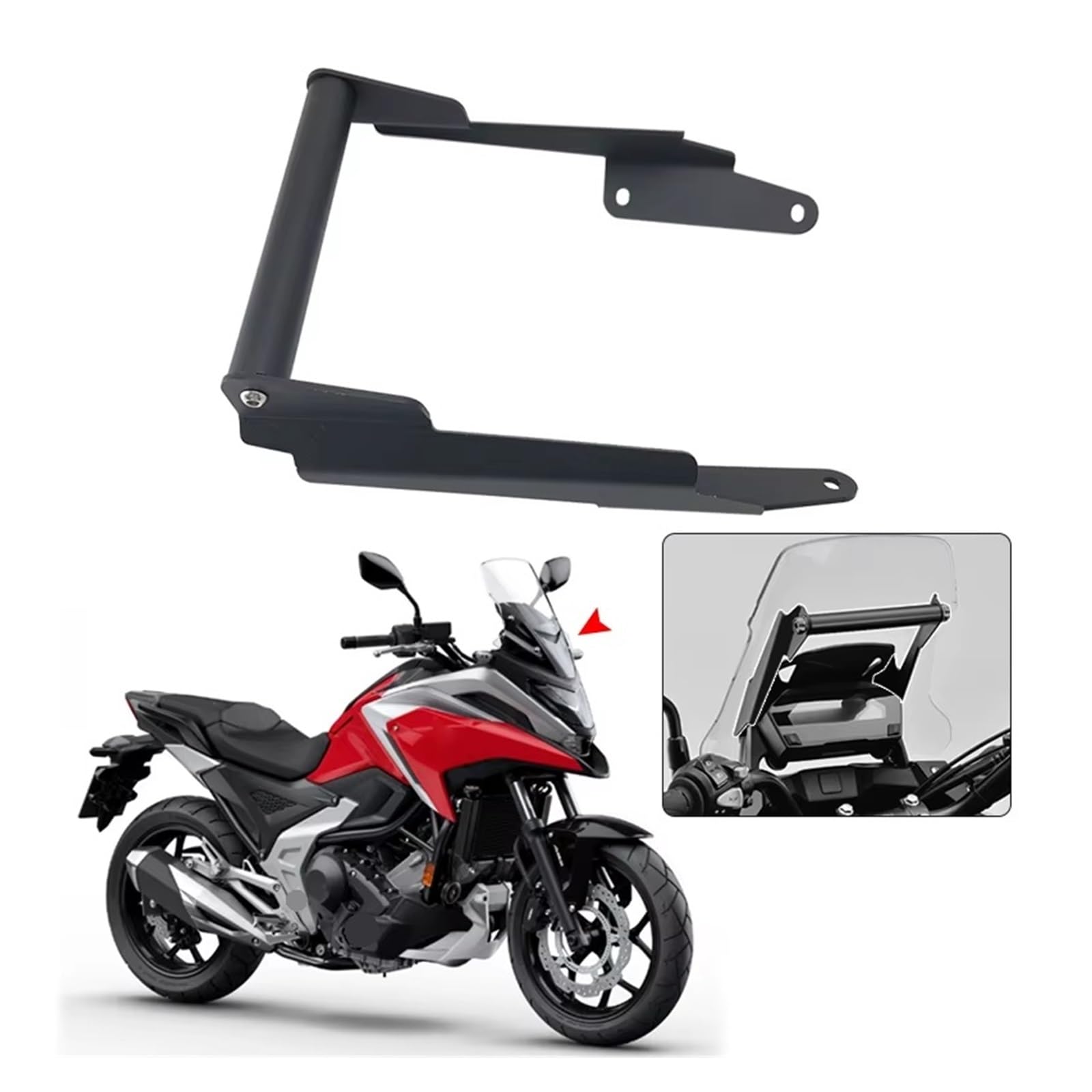 pour NC750X NC 750X 2016-2019 Accessoires De Moto GPS/téléphone Intelligent Navigation GPS Support Plaque Adaptable Support Guidon Moto GPS
