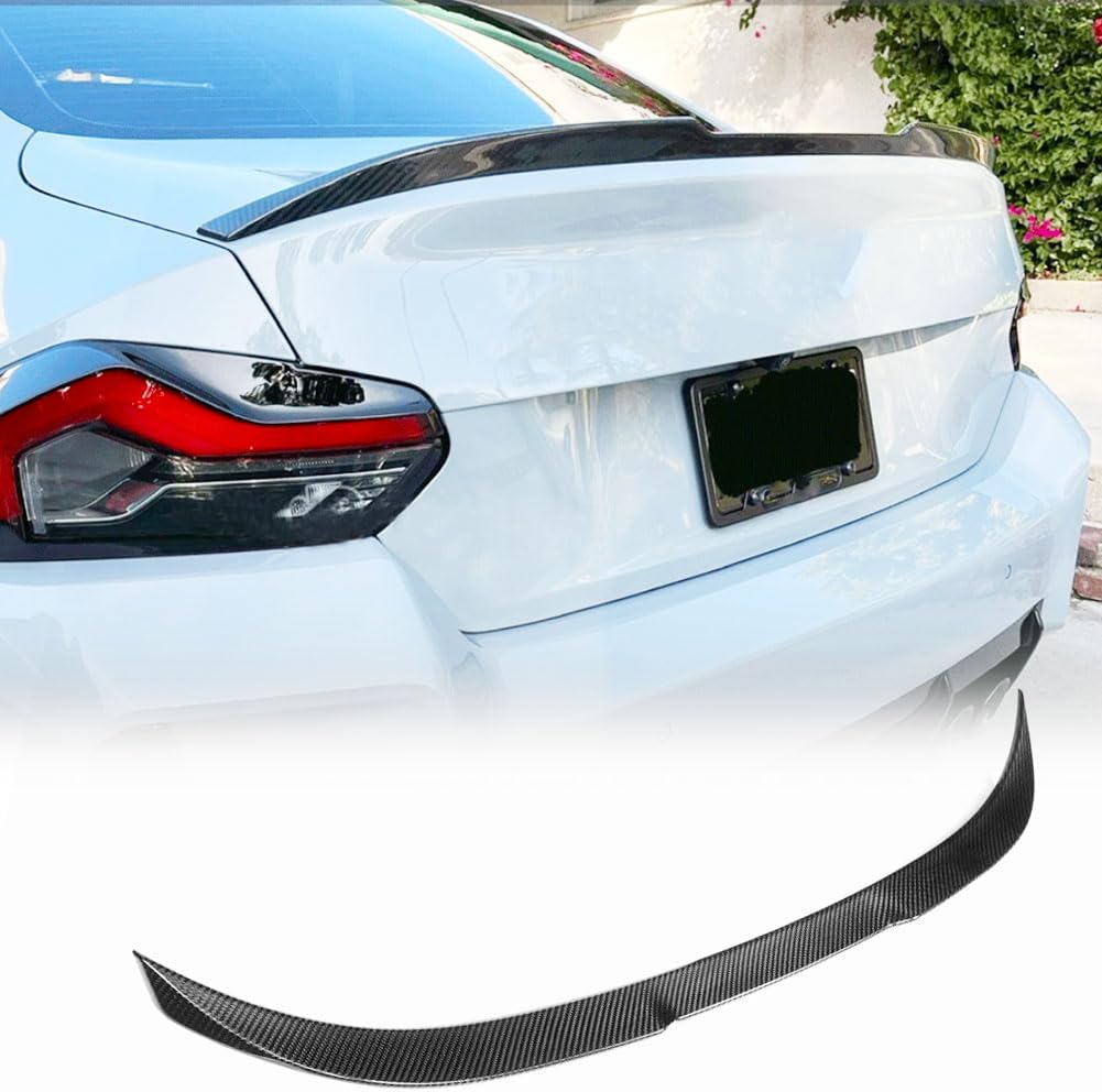 MCARCAR KIT Real Carbon Fiber Rear Trunk Spoiler for BMW G87 M2 &G42 2 Series M240i 220i Base M Sport Coupe 2 Door 2022 2023 Rear Spoiler Wing Lip Factory Outlet