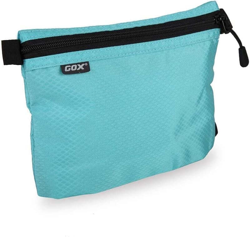 Necessaire GOX em Nylon com Zíper e Gancho, Azul, 20,07 x 4,06 x 14,99 cm