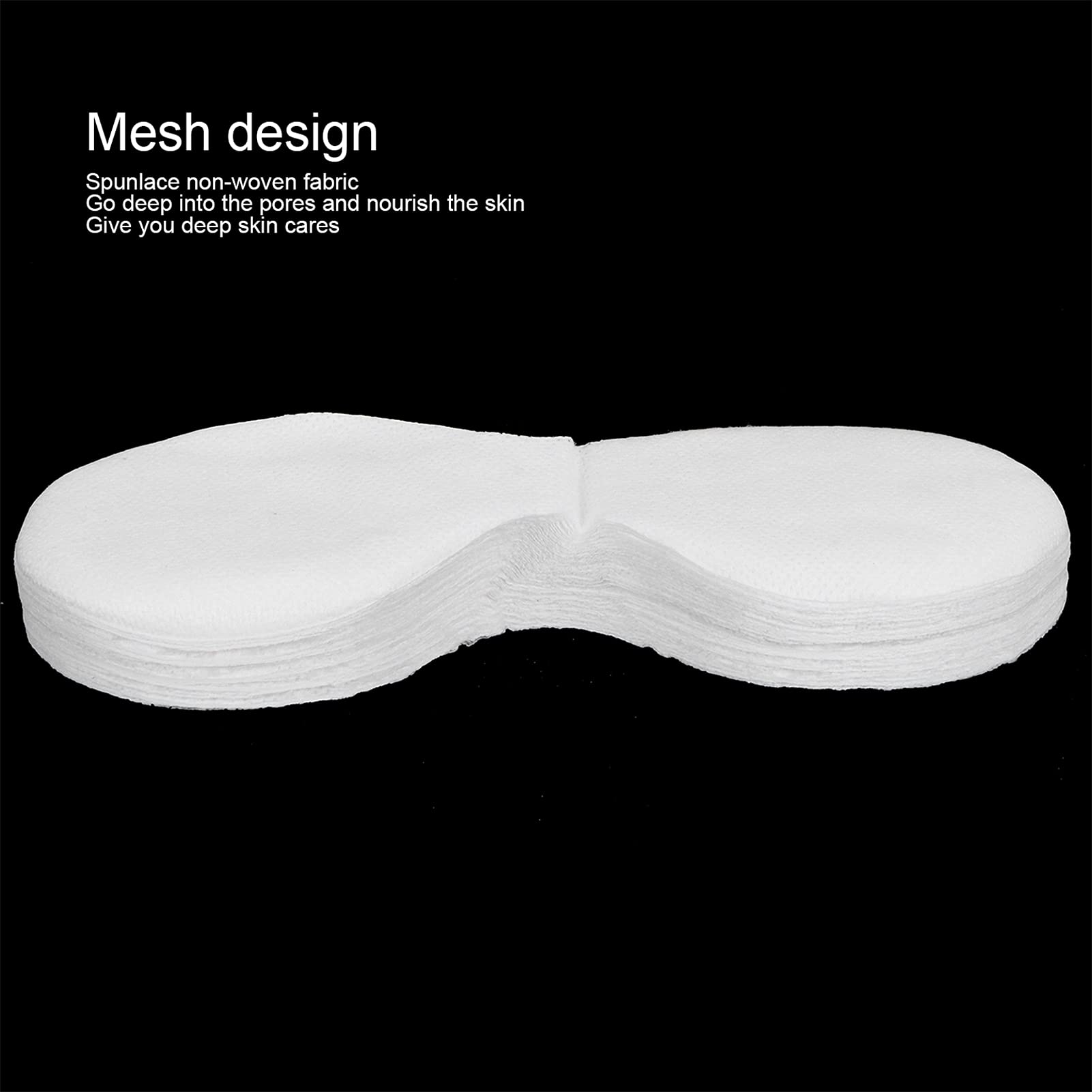Papier de Masque pour les Yeux 600 Pièces, Papier de Masque pour les Yeux Ultra-mince en Coton Jetable Feuille de Masque pour les Yeux de Salon de Beauté Bricolage, Papier de Lotion de Toner de Masque