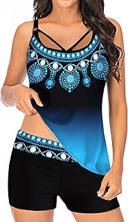 Print Multi Womens Swimdress Panty Color Two and Badeanzüge Tie-Dye Set Swimwears Tankinis Sets Badeanzüge Damen