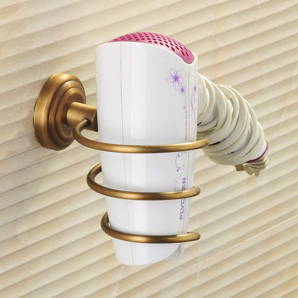 Estante para secadores de pelo que soluciona la falta de espacio en el baño GZ 4