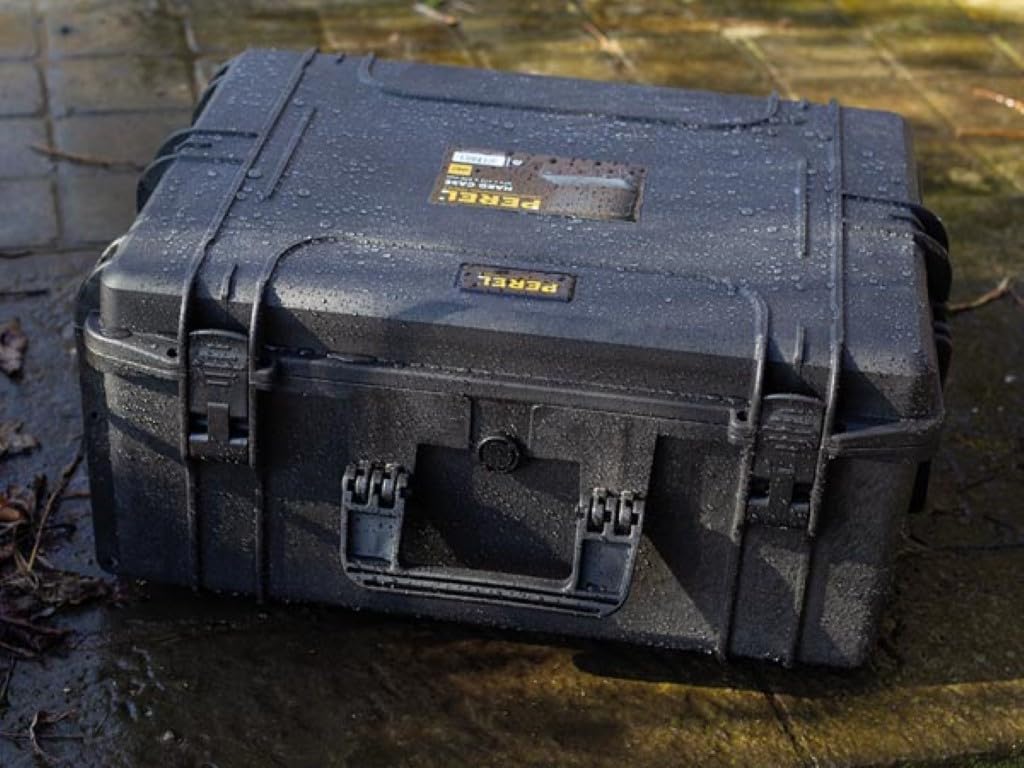 Velleman HC540SH245 Maleta Rígida con Espuma Alveolar, negro, 594 x 473 x 270 mm
