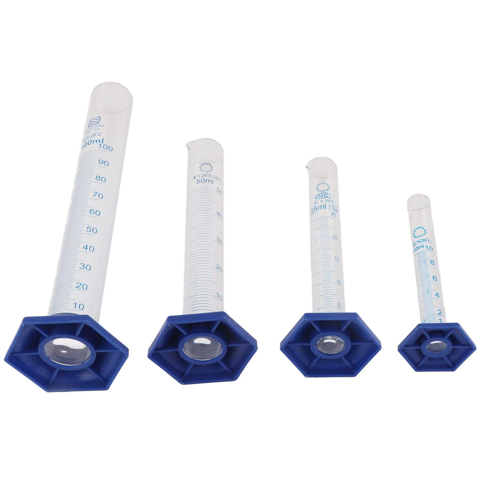 Cilindro graduato Utensili da Cilindro graduato 10ML 25ML 50ML 100ML 250ML 500ML 1000ML Set di cilindri Graduati Cilindri da scientifico