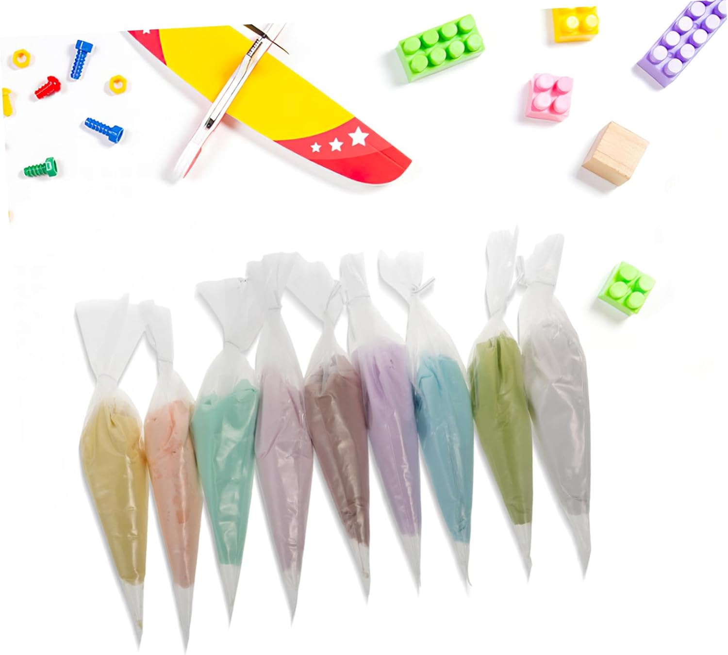 9pcs Colored Cream Glue for DIY Crafts Realistic Cream Design for Phone Case Making Vivid Eye-catching Decor Accessories for Creative Projects Handmade Decorations
