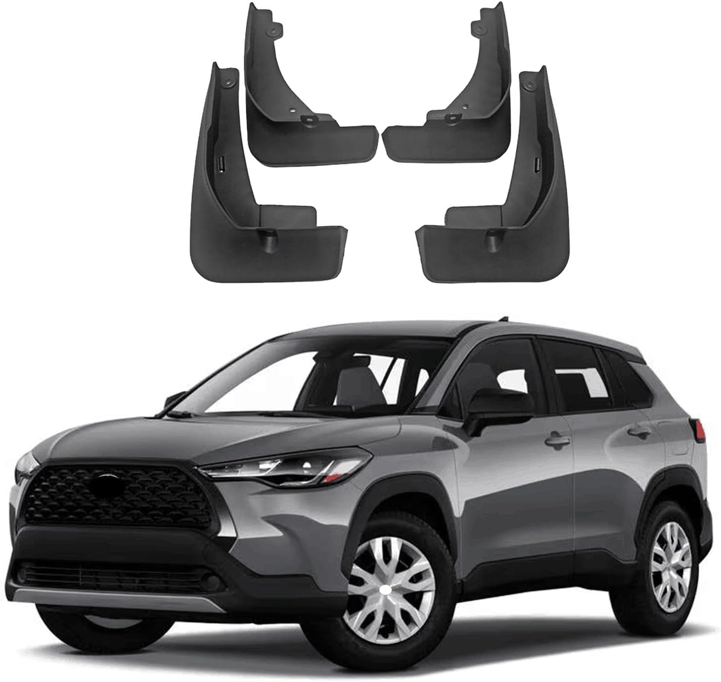 Car Splash Guards Mud Flaps Guard, for Toyota Corolla Cross 2021 2022 2023 2024 2025 Accessories Auto Parts, Front Rear Mudguard Fender