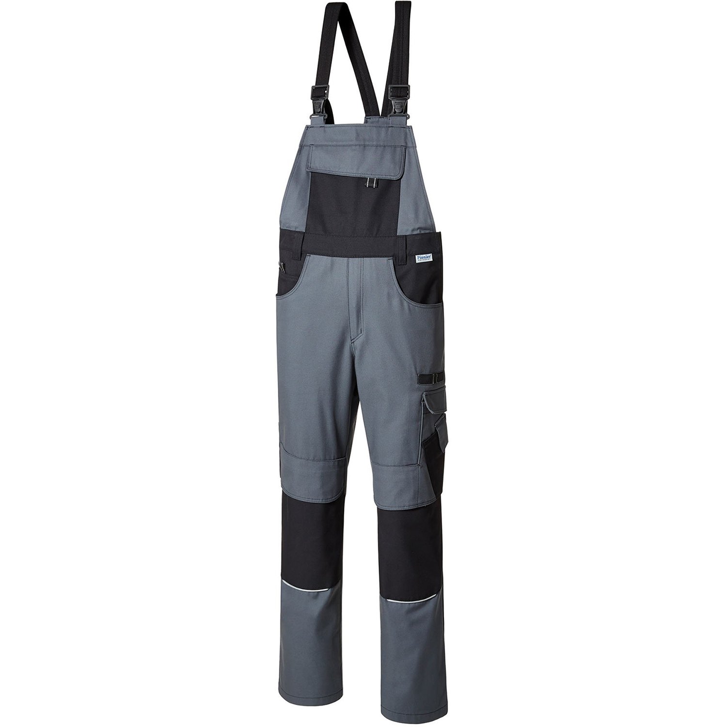 PIONIER 9472 – 94 "Resist 1" trabajo peto, gris/negro, tamaño 94